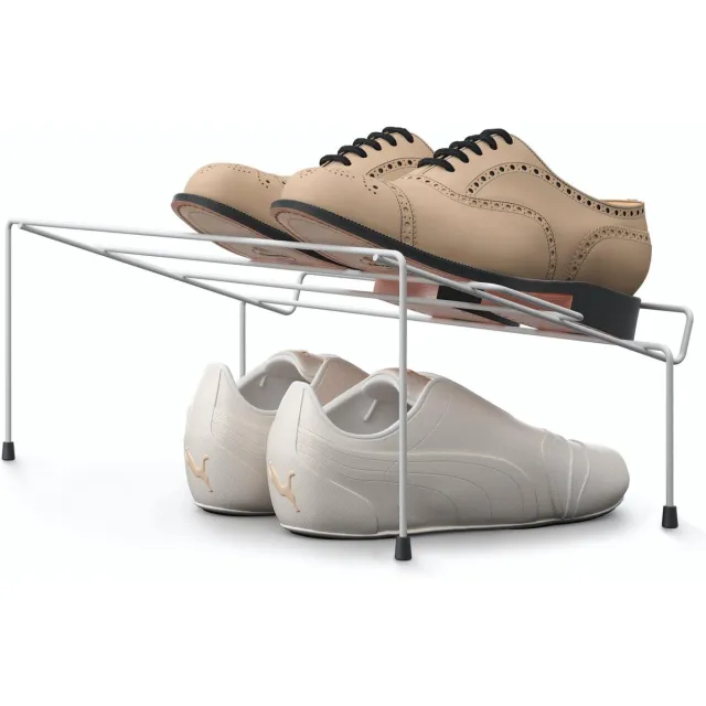 Metaltex Set van 2 schoenenrekken - Cipok 2 - Wit - 8 paar schoenen