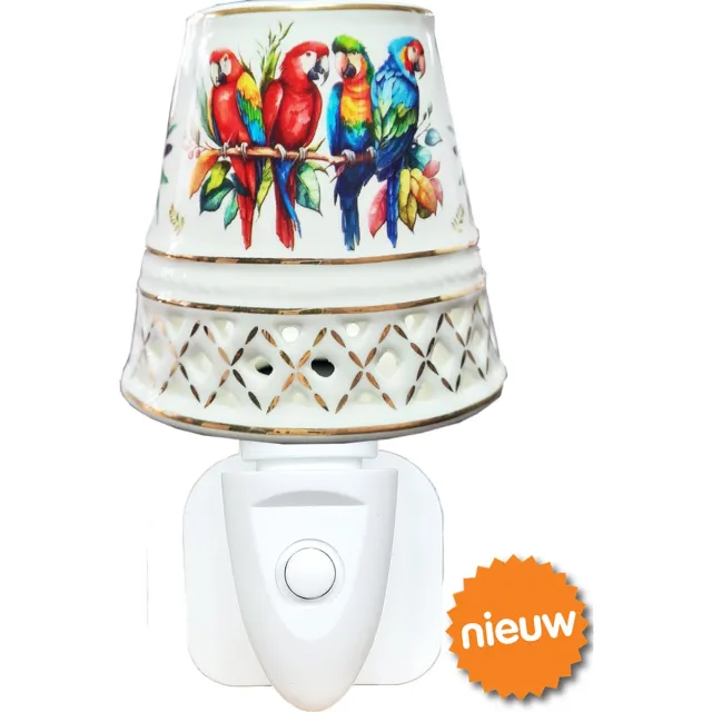 New Dutch® Nightlight Papegaaien wit-meer kleuren