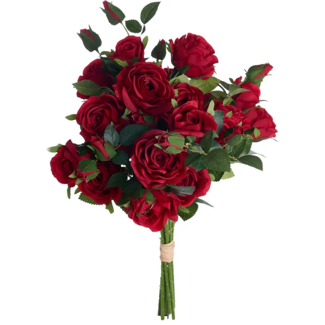 Beliani BOIRO - Kunstbloemenboeket - Rood - Polyester