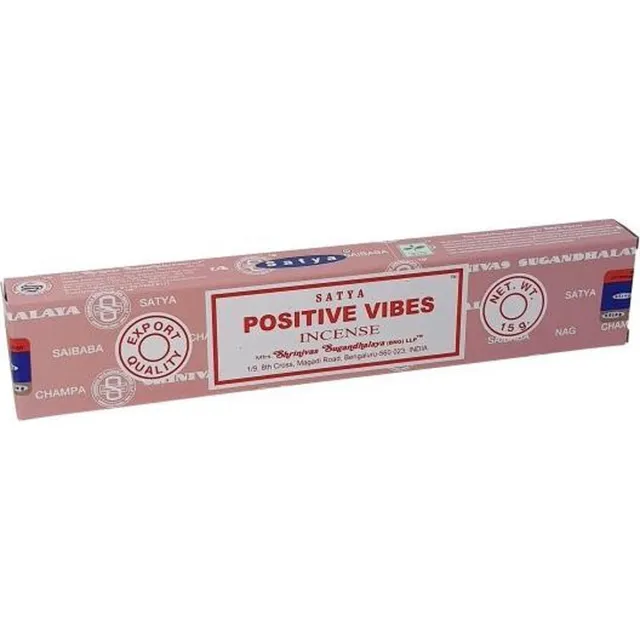 Satya Positive Vibes wierook stokjes 15 grams Satya bruin