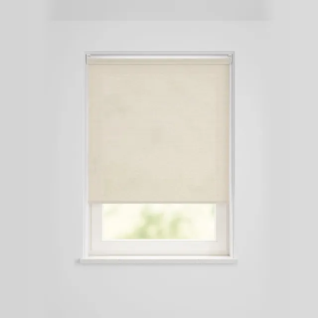 HEMA Rolgordijn Lichtdoorlatend Structuur Grof Linnen Crème (creme)