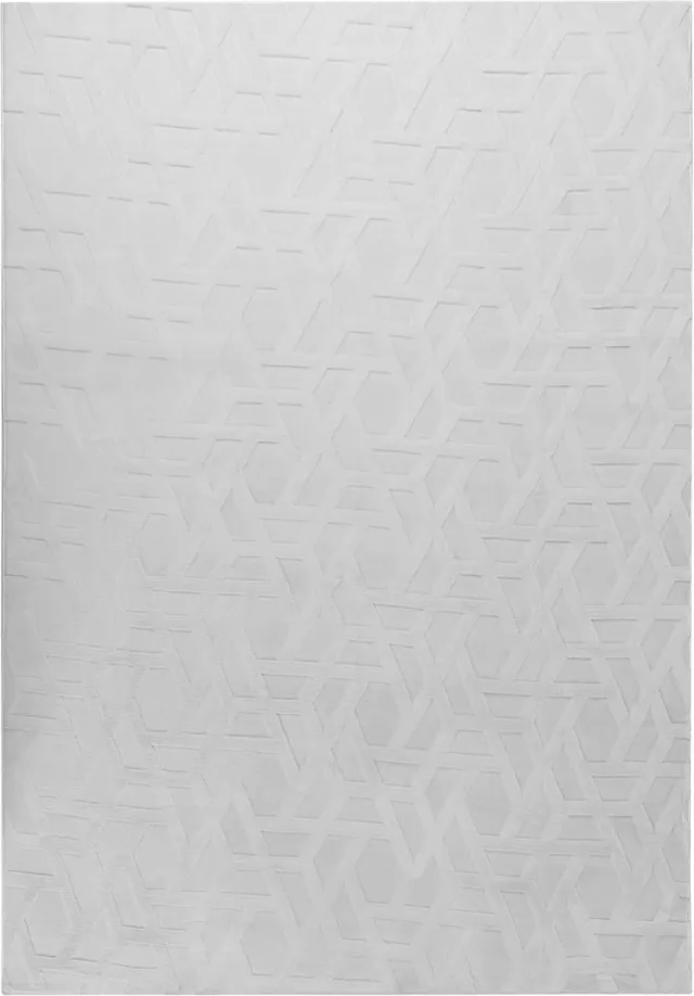 Beliani ANTERO - Vloerkleed - Lichtgrijs - 160 x 230 cm - Polyester