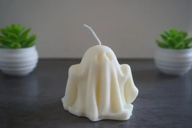 Pure Supreme Store Decoratie kaars Spookje | Handgemaakt Wit