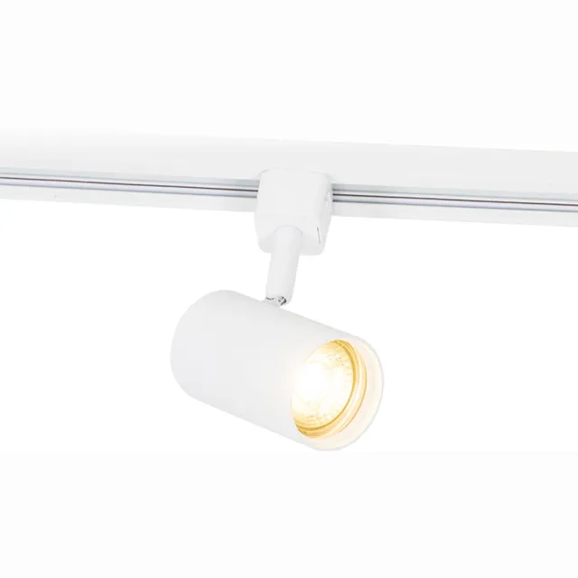 QAZQA Jeana railverlichting, 1-fase railspot wit, GU10