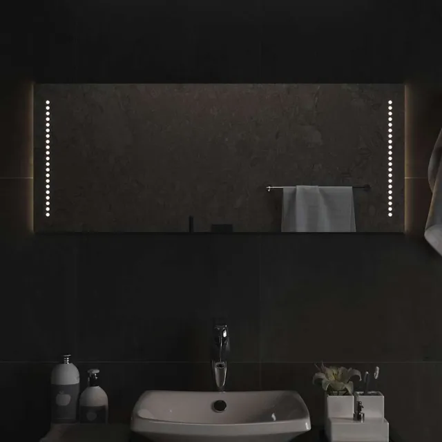 vidaXL Badkamerspiegel LED 100x40 cm Transparent