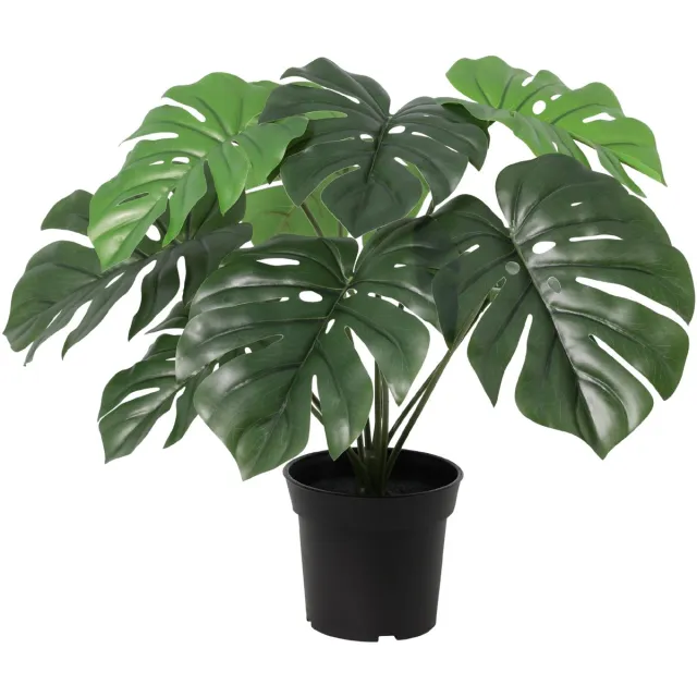 Florafy Kunstplant Monstera 47cm - Kunstplanten voor binnen - Onderhoudsvrij Groen