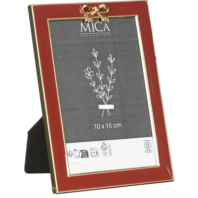 Mica Decorations fotolijst (18x12,5x1,5 cm) Rood