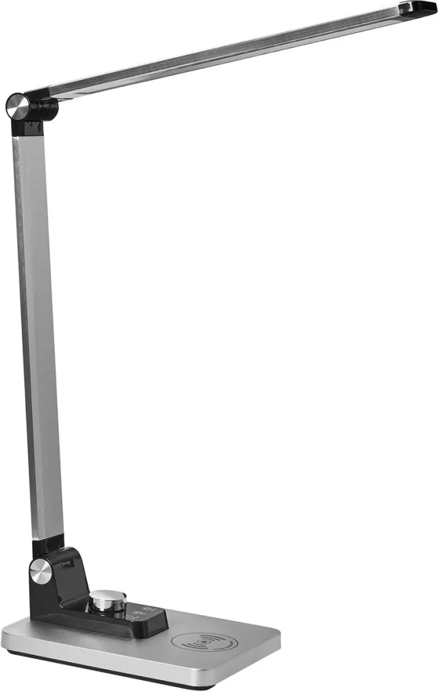 Beliani ENIF - Bureaulamp LED - Zilver - Aluminium/Synthetisch materiaal