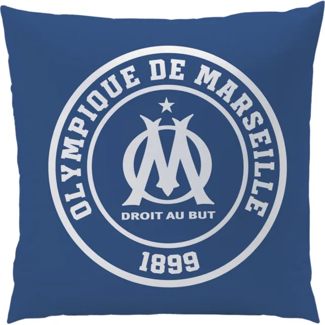 Olympique Marseille Sierkussen Supporters - 40 x 40 cm - Dubbelzijdig - Polyester Blauw