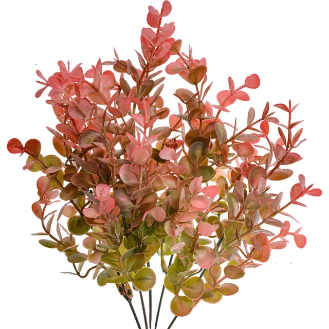 Clayre & Eef Kunstplant 35 cm Rood Zwart Kunststof Roze