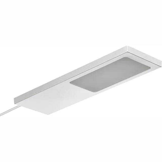Sotech set van 1 LED-meubellamp GIULIA II zonder sensor zilvergrijs, 2700K warm wit incl. transformator & verdeler Onderkastverlichting