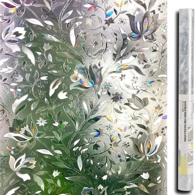 Azalia Matte Raamfolie - Privacyfolie - Decoratieve Film - 60 x 120 CM Zilver