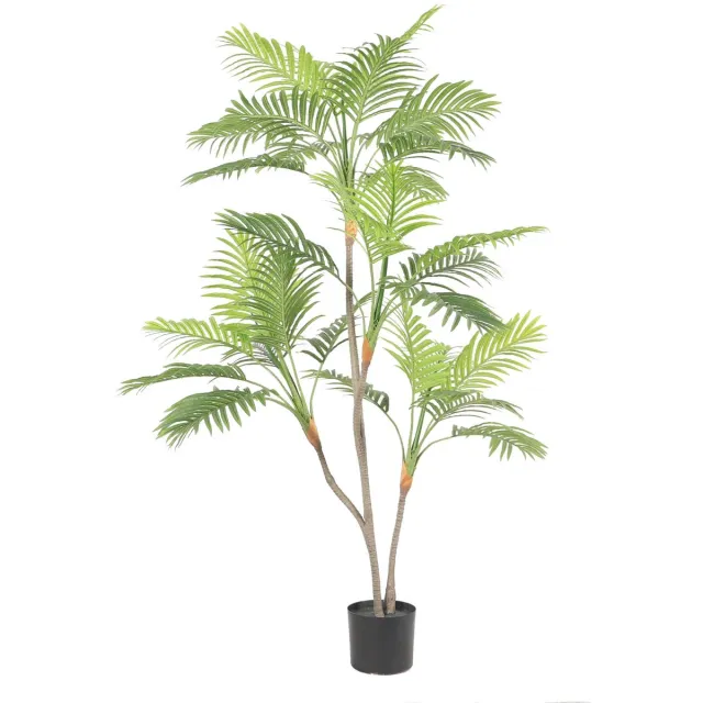 NeverLeafs Tropische mini palm kunstplant - 170 cm gebloemd