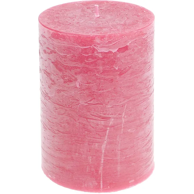 Viana Roze pilaarkaarsen 85x120mm, set van 2 - Hoogwaardige, effen kaarsen v