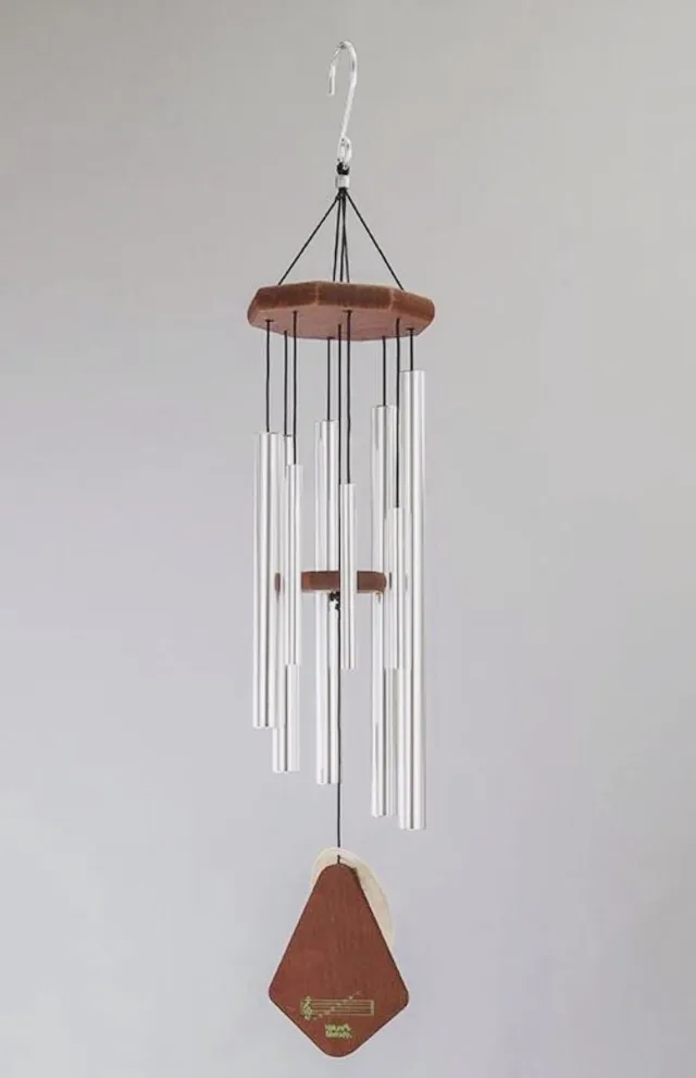 Nature's Melody Concerto Tunes Silver 80cm 8 klankbuizen van aluminium muzikaal gestemd windorgel FengShui