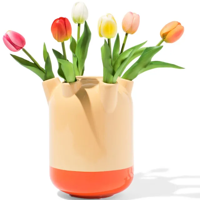 HEMA Tulpenvaas Ø18.5x22cm Perzik (perzik)