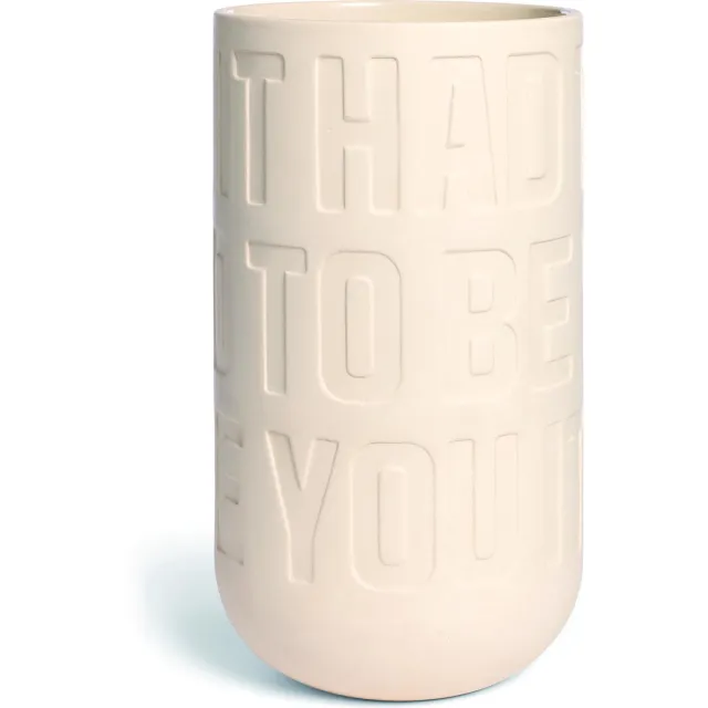 Kähler Design Love Song Vase H 30 cm creme