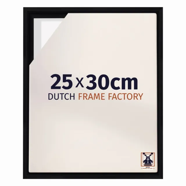 Dutch Frame Factory Baklijst 25x30 cm - Zwart Mat - Geschikt voor Canvasdoek - MDF Baklijst Lausanne