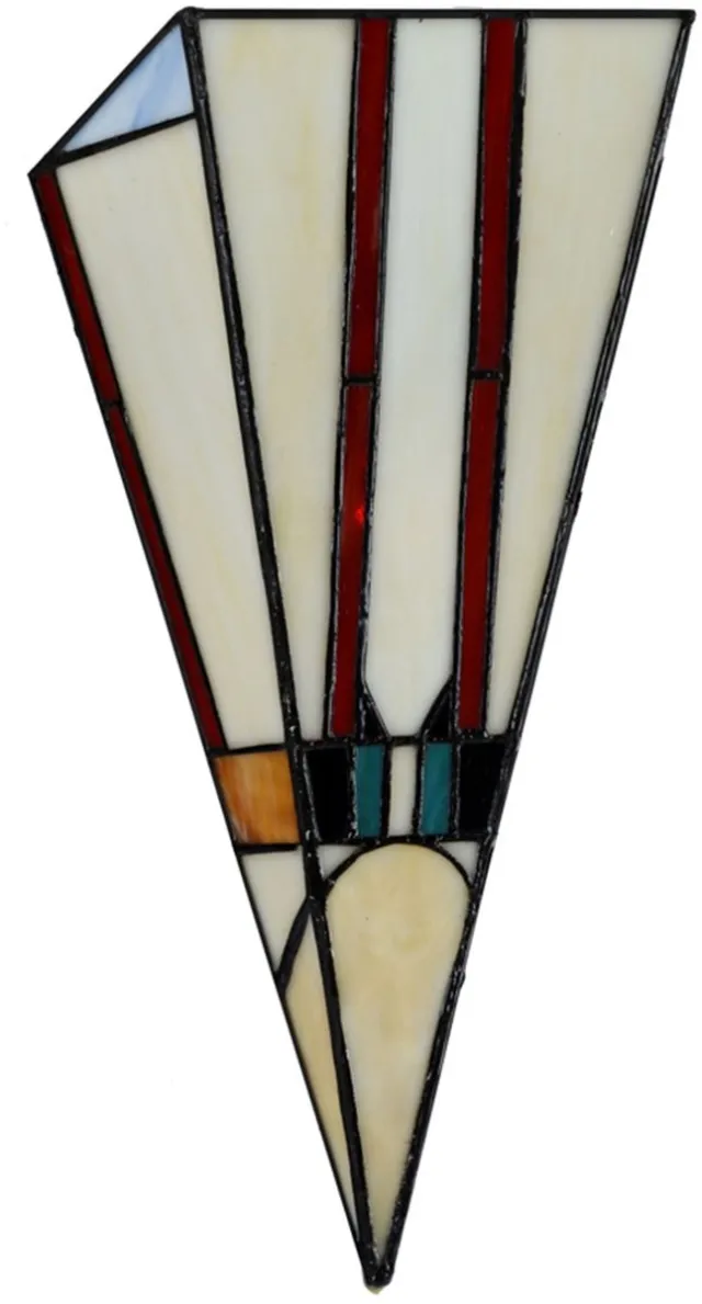 Coloured by Art Tiffany Wandlamp Tuschinski - Art Deco Trade Rood