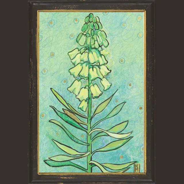 Meander elegant home accesoires Lijstje hout zwart met Fritillaria - reproductie door Kittie Markus