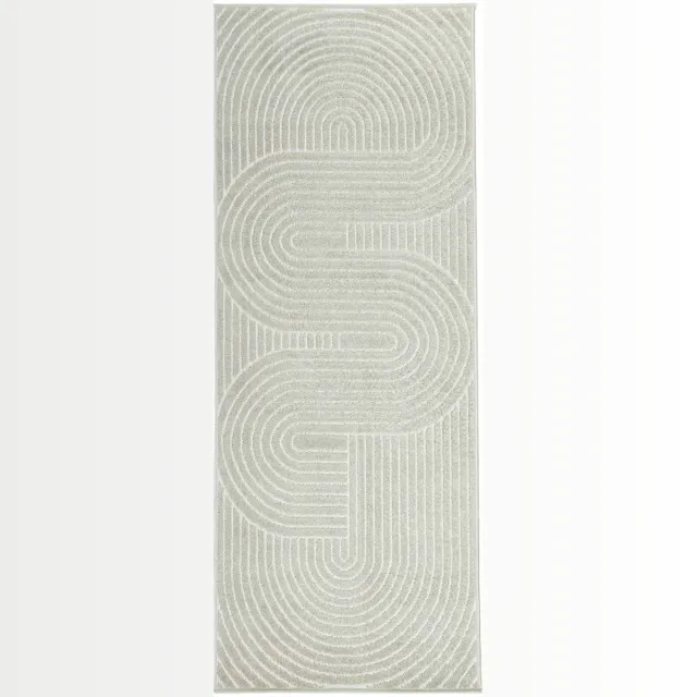 vidaXL Binnen- - en - buitenkleed - PALMERAS - Groen - 80 - x - 200 - cm - Polyester
