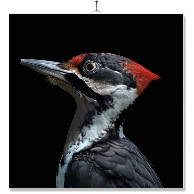 MC Living Tegel Met Opdruk | Geschenk | Dier | Closeup | Woodpecker Ontwerp 2