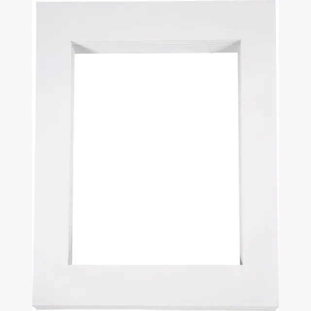 Creotime Passepartout lijsten, afm 40x50 cm, uitsnede: 28,5x37 cm, 100 stuks, wit