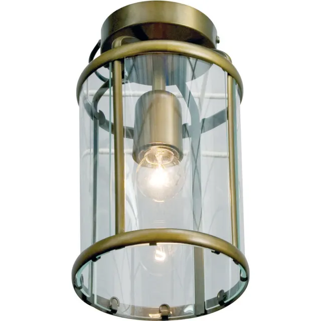 Steinhauer Plafonnieres Steinhauer Pimpernel 5973BR Brons Ø16 E27 fitting van Glas en Metaal binnen Klassiek stijl Bruin