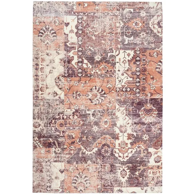 Dutch XXL Vintage Vloerkleed | Tapijt | Indiana | Patchwork | Multi/Terra | 80x150 cm Multi / Terra