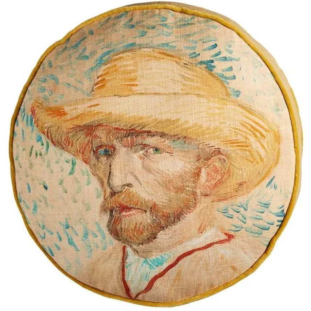 Van Gogh Museum Beddinghouse x Van Gogh Museum Self Portrait Sierkussen - dia 40 cm - Naturel