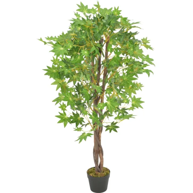 vidaXL Kunstplant met pot esdoorn 120 cm groen
