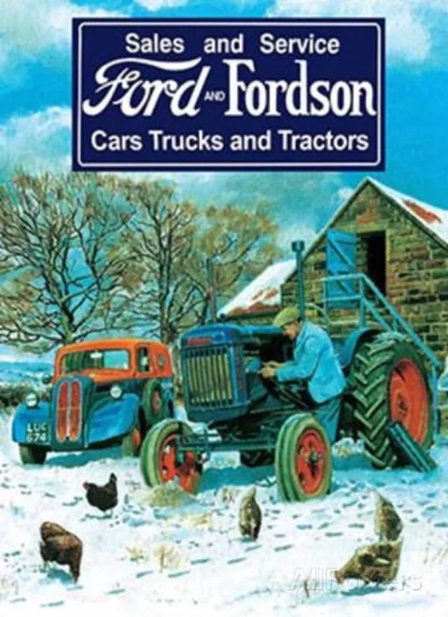 The Original Metal Sign Company. Ford and Fordson sales and service Metalen wandbord 30x40 cm Multi