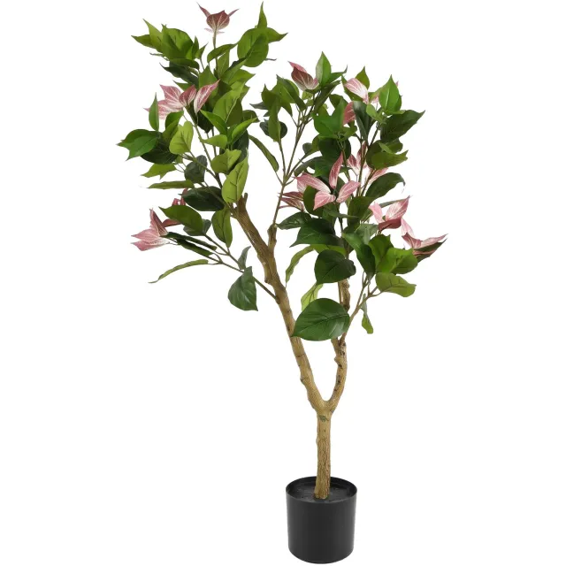EDENIA Kunstmatige bougainvillea in een pot, hoogte 120 cm Roze