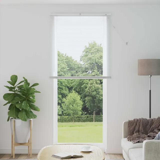 vidaXL Venetiaanse jaloezie Wit 213 x 90 cm 25 mm PVC