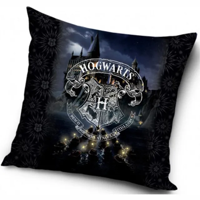 Carbotex Harry Potter Hogwarts - Sierkussen Kussen 40 x 40 cm inclusief vulling bonte kleuren