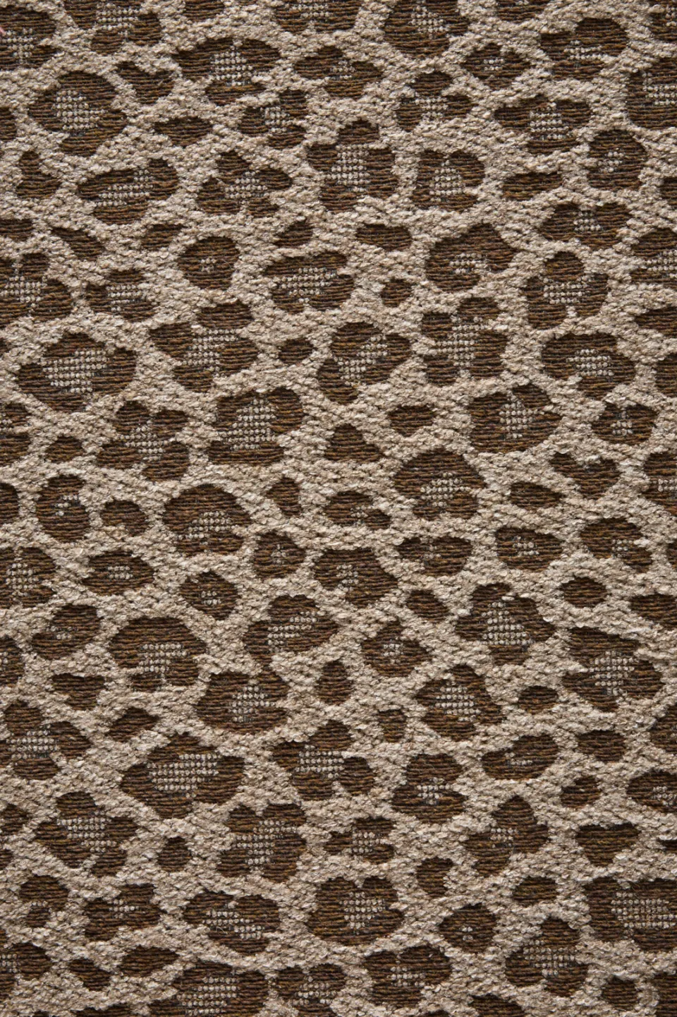 NOUS Living binnen- en buitenvloerkleed rond panterprint (Ø200 cm) bruin/zand, foto 5