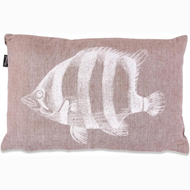 In The Mood Chambray Vis - Sierkussen - 30x45 cm - Taupe Bruin