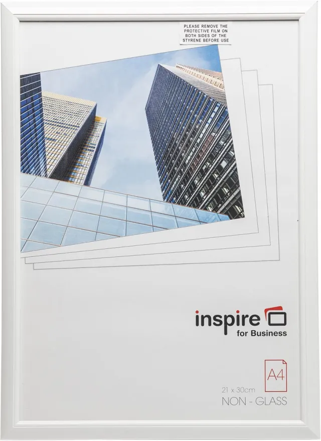 The Photo Album Company Hampton fotokader, 1.4 cm PVC profiel, wit, A4