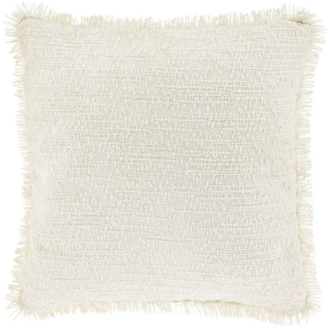 Unique Living Sierkussen Amy - dove white - 45x45cm Wit