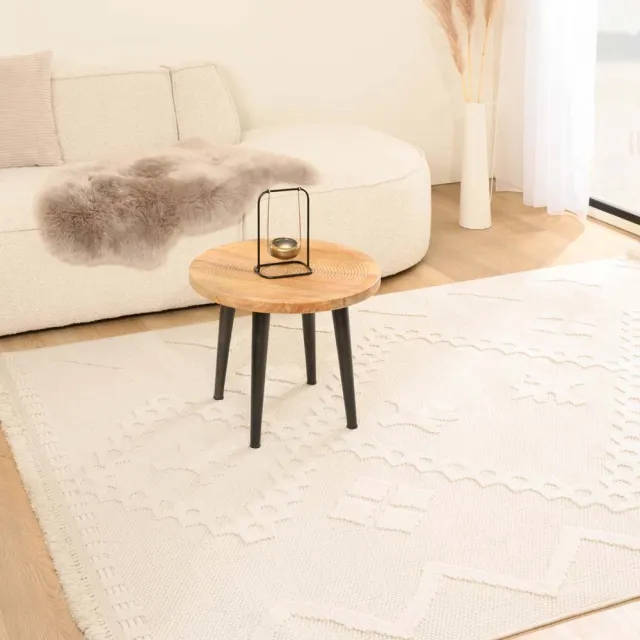 Nordic Weavers Japandi vloerkleed - Knit Fusion Wit 80x150