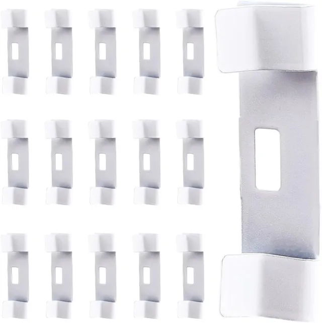 CSGoods Verticale Jaloezie Reparatie Set met 16 Stuks - Tinnen Raamrolgordijn Accessoireset met Herbruikbare Metalen Gordijnen - Tabbladen en Haken Any