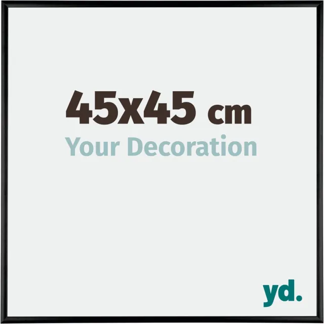 yd. Your Decoration - Fotolijst 45x45 cm - Aluminium - Zwart Hoogglans - Kent