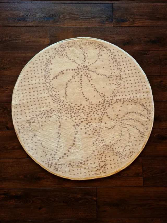 Prado Egypt Machinaal geweven rond vloerkleed / tapijt - 100% Polypropylene - Siwa Bruin