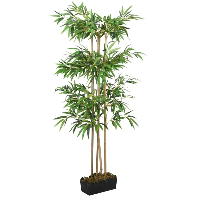 vidaXL Kunstplant bamboe 1216 bladeren 180 cm groen