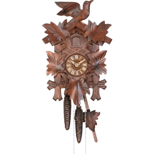 Anton Schneider Schneider Koekoeksklok 90/9 HZ - vogel - 1daags uurwerk - 30 cm hoog notenhout kleur