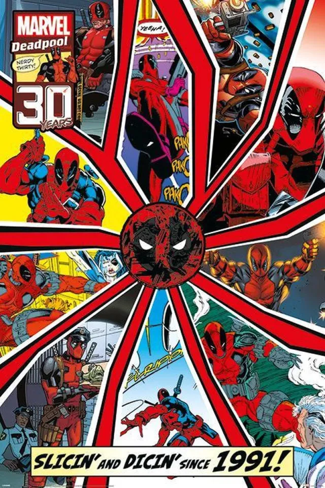 Marvel Deadpool Shattered - Maxi Poster Multi color