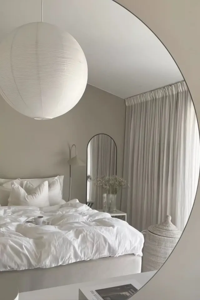 Nordic Style® Ronde spiegel 120x120cm - Frameloos - Scandinavische Spiegels - Cirkel - Zonder lijst - Randloos - Frameloos - Wandspiegel - Badkamerspiegel - Gangspiegel - Wand - Gang - Badkamer Naturel