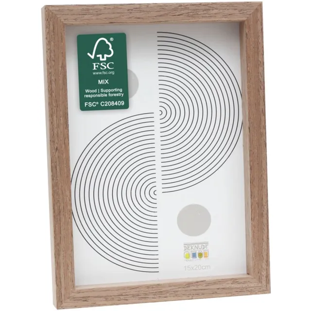 Deknudt Frames fotolijst - bruine houtkleur - strak - hout - FSC Mix - 15x20