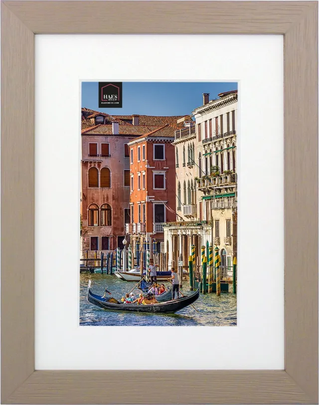 HAES deco Houten Fotolijst met Passe-partout Venezia bruin voor 1 foto formaat 10x15 of 15x20 -SP12820