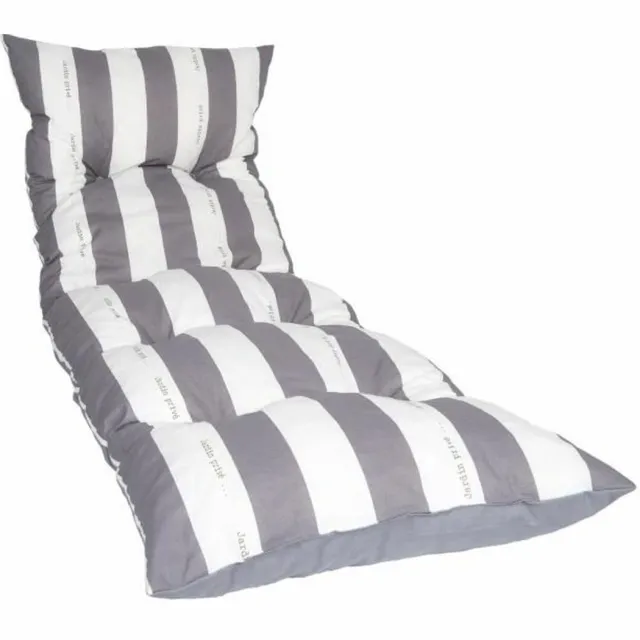 JARDIN PRIVE Ligstoelkussen Jardin Prive Blauw 180 x 56 x 10 cm Grijs